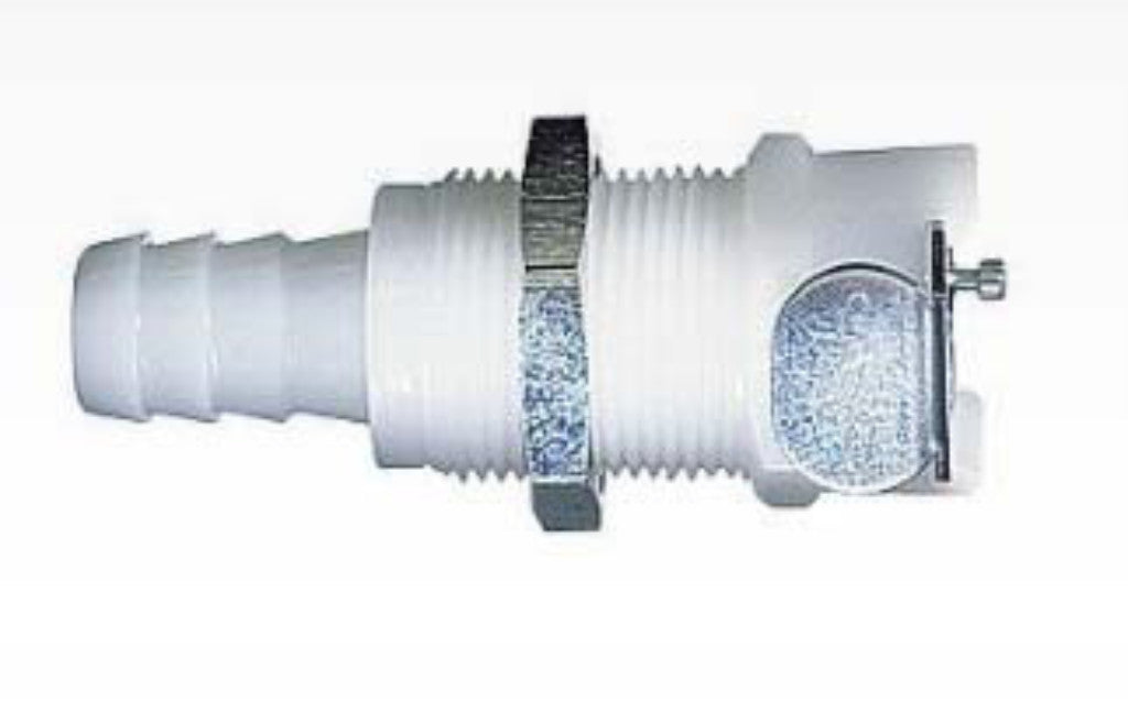 Quick-Disconnect Compression Insert; Valved, 1/4" Tube OD, 1/4" Flow Size
